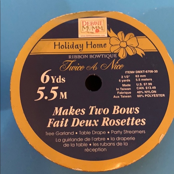 3 rolls holiday snowman ribbon rustic Christmas - Picture 4 of 4